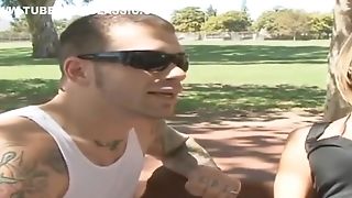 Sarah Jessie In And Her Peeker Hubby Were Sitting In A Public Park When A Boy Ask Them For A Threesome